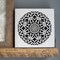 Devi Mandala Embossing 12 x 12 Stencil | FS027 by Designer Stencils | Mandala & Medallion Stencils | Reusable Stencil for Painting on Wood, Wall, Tile, Canvas, Paper, Fabric, Furniture, Floor | Stencil for Home Makeover | Easy to Use & Clean